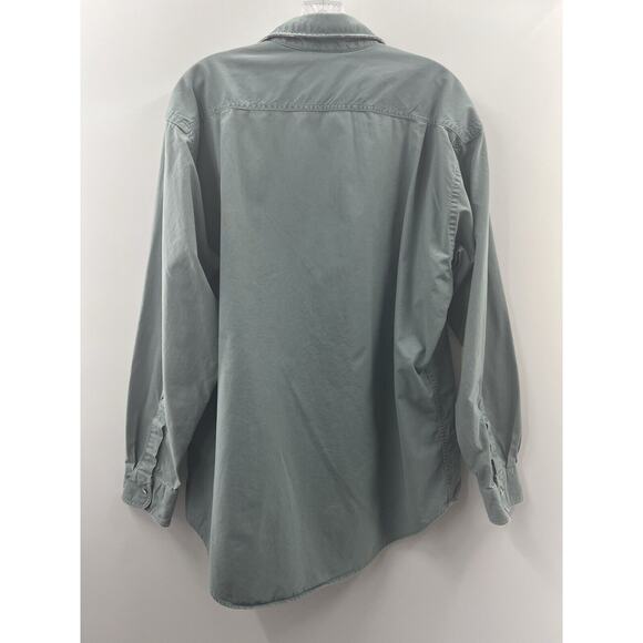 Bushlan Men’s Long Sleeve Button Front Vintage (89) Hunting Shirt Green Large - Picture 9 of 12